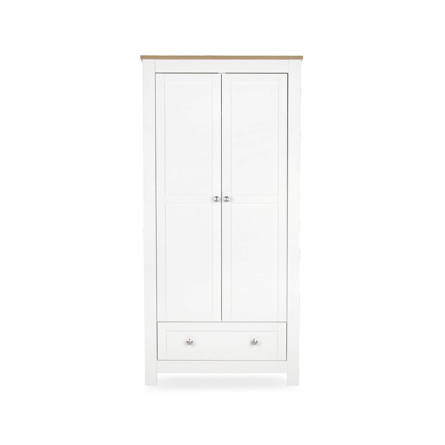 CuddleCo Burford Wardrobe - White & Oak