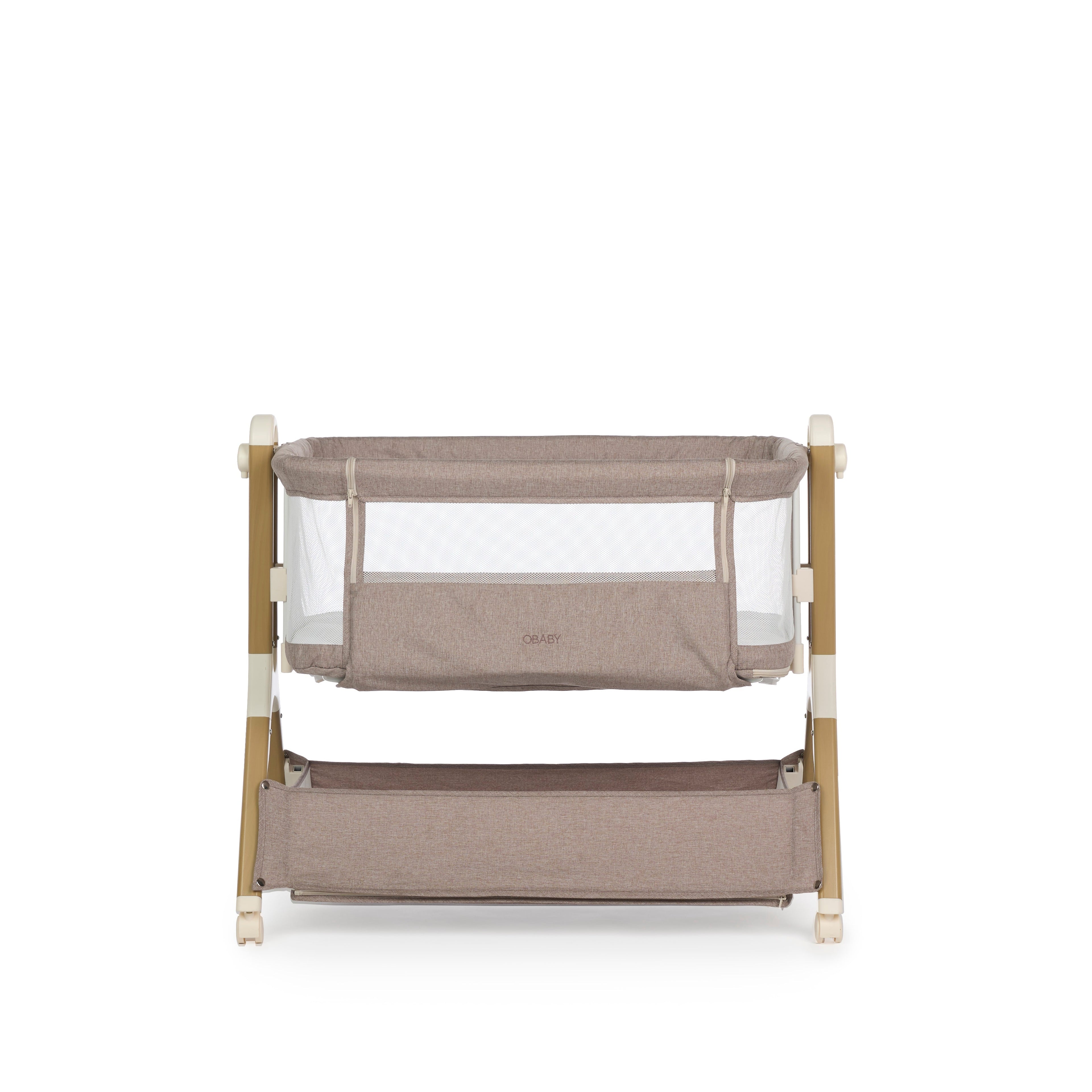 Obaby Cloud Bedside Crib - Nutmeg