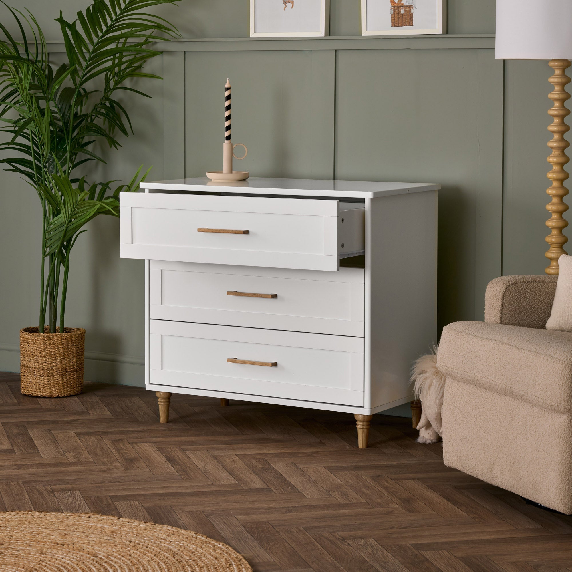 Obaby Orla 2 Piece Room Set - White with Oak