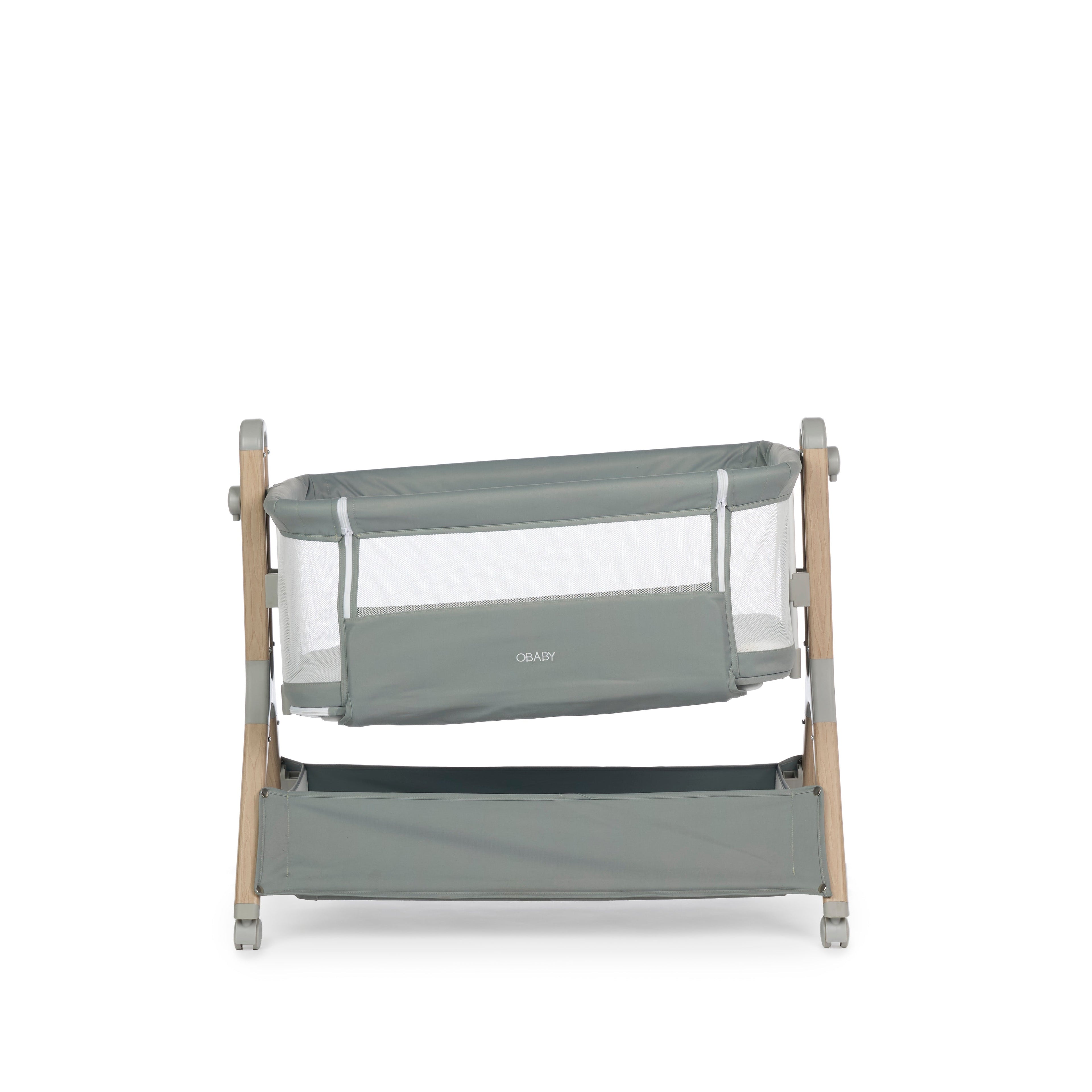 Obaby Cloud Bedside Crib - Sage