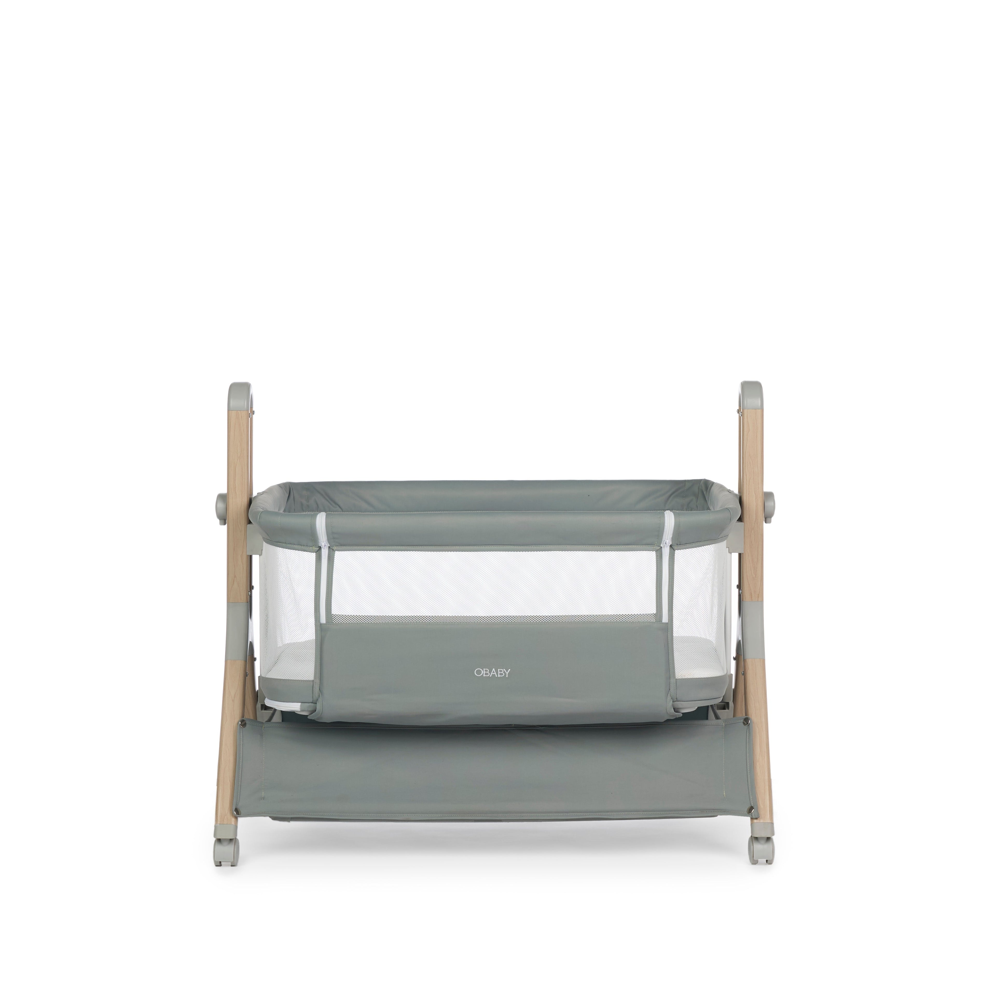 Obaby Cloud Bedside Crib - Sage