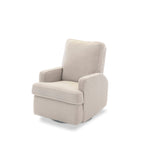Obaby Madison Electric Swivel Glider Recliner Chair - Teddy Fabric Ivory