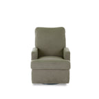 Obaby Madison Swivel Glider Recliner Chair - Teddy Fabric Olive