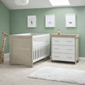 Obaby Nika 2 Piece Room Set - Grey Wash & White
