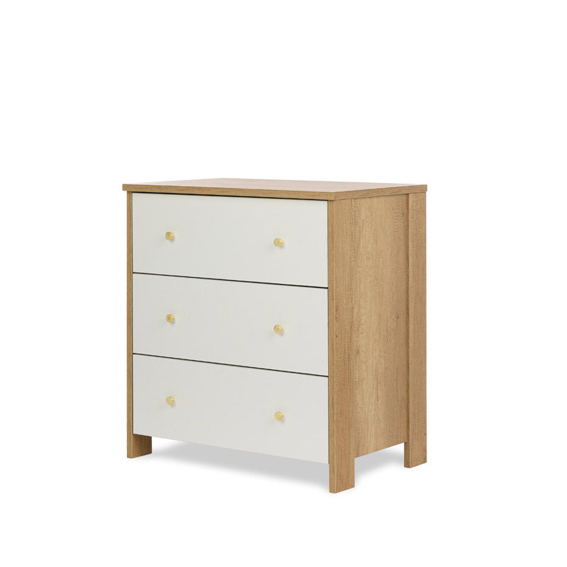 Obaby Nika 3 Piece Nursery Room Set - Oak & White