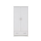 Obaby Nika Double Wardrobe - White Wash