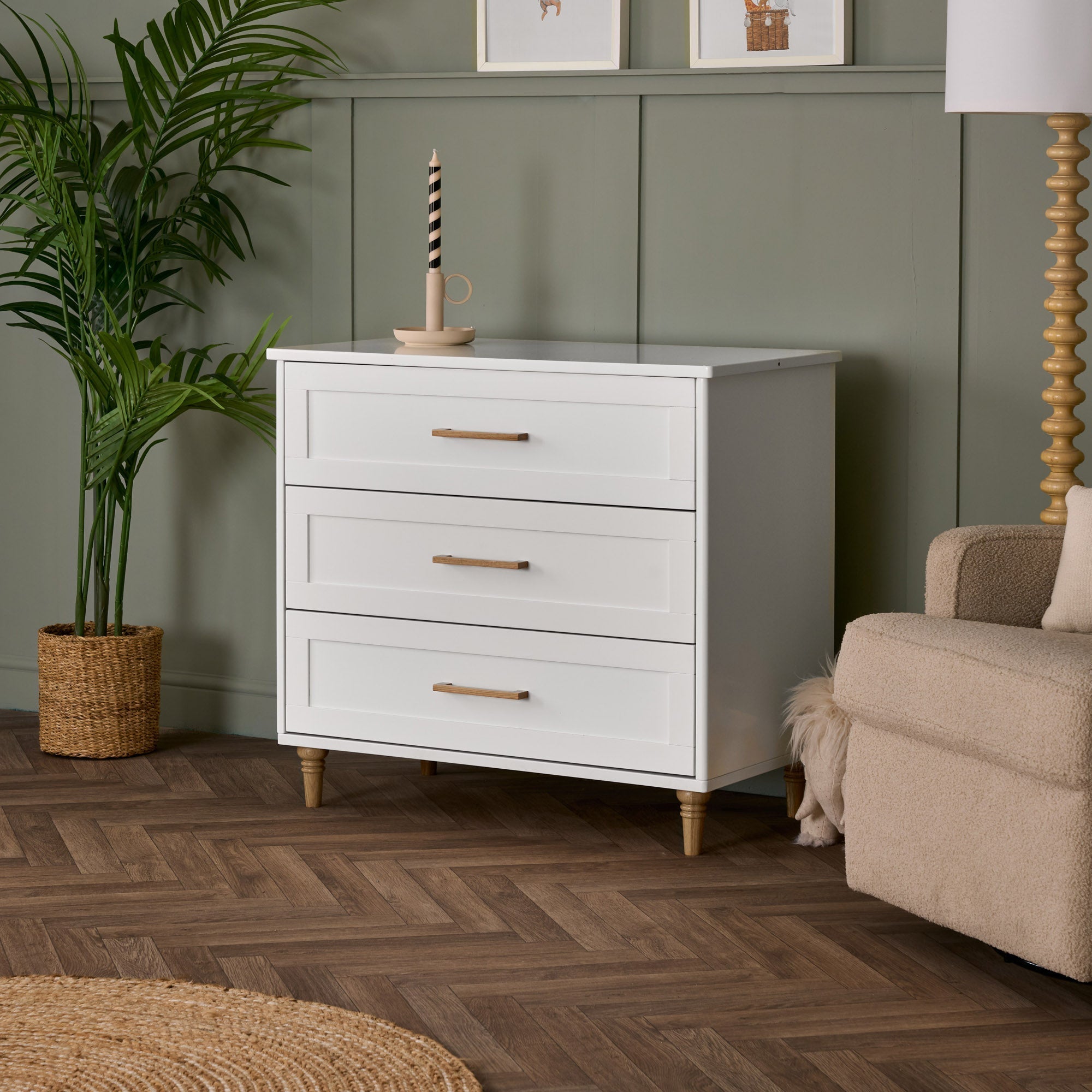 Obaby Orla 2 Piece Room Set - White with Oak