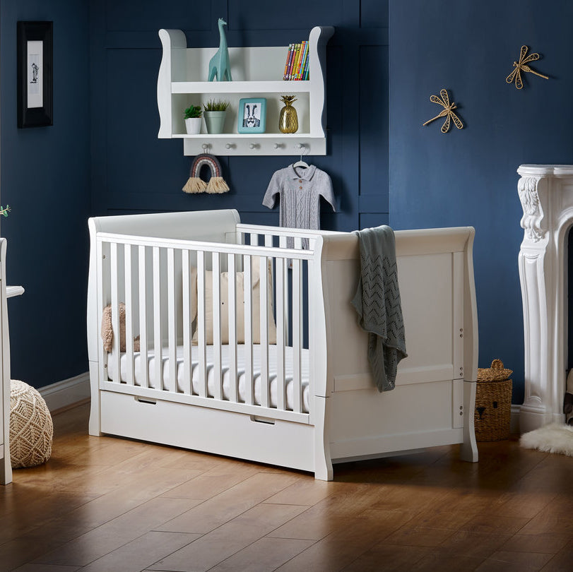 Obaby Stamford Classic Sleigh 3 Piece Room Set - White