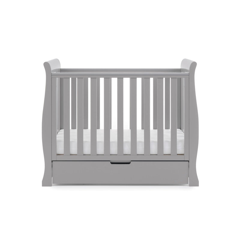 Obaby Stamford Space Saver Sleigh 2 Piece Room Set - Warm Grey