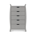 Obaby Stamford Sleigh Tall Chest of Drawers - Warm Grey