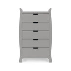 Obaby Stamford Sleigh Tall Chest of Drawers - Warm Grey