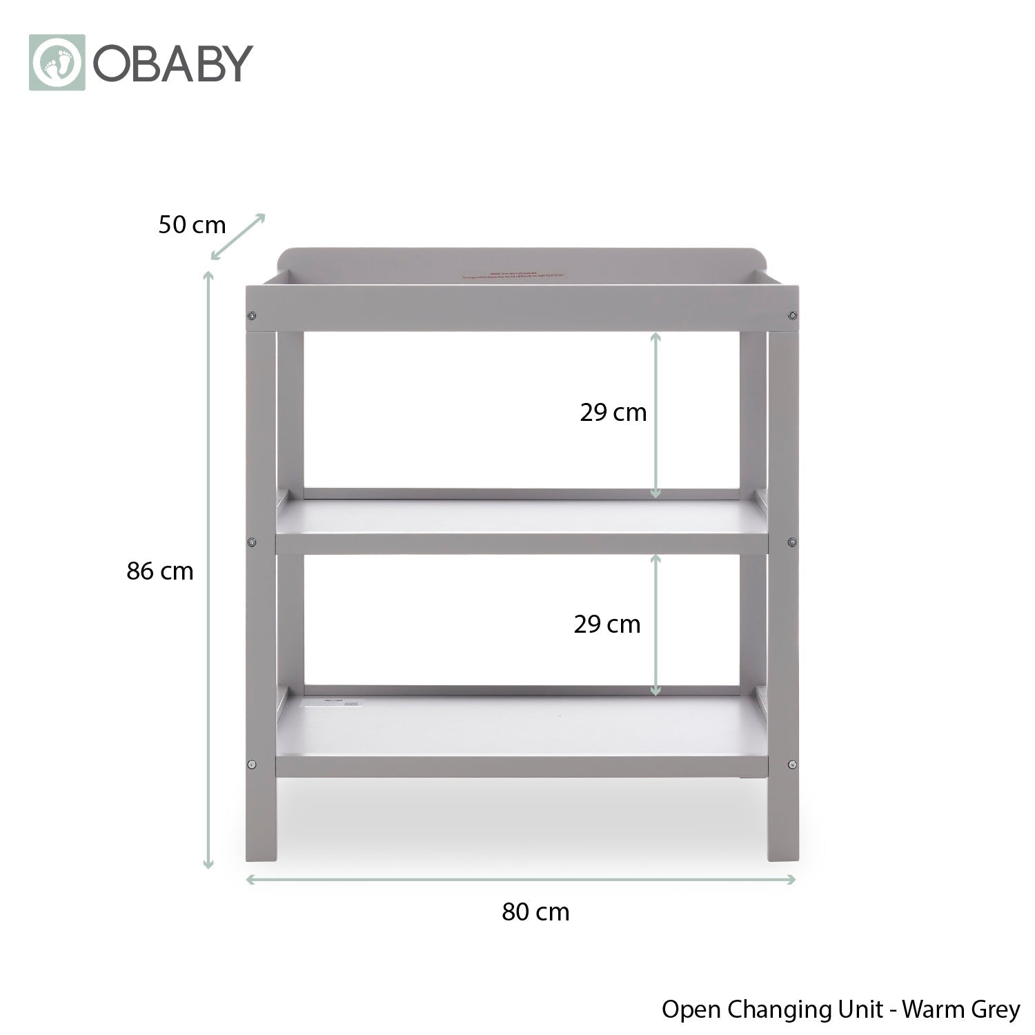 Obaby Grace 2 Piece Room Set - Warm Grey
