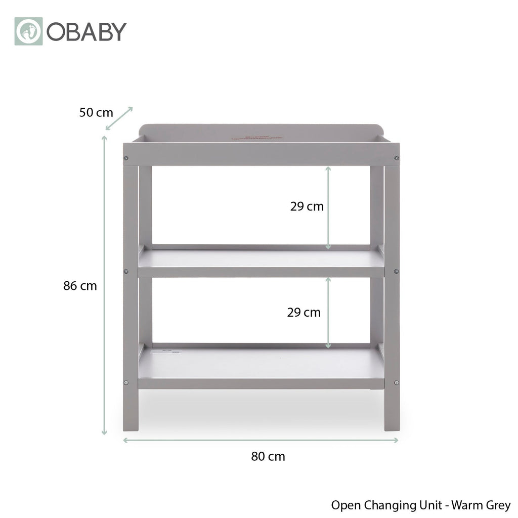 Obaby Grace Mini 2 Piece Room Set - Warm Grey