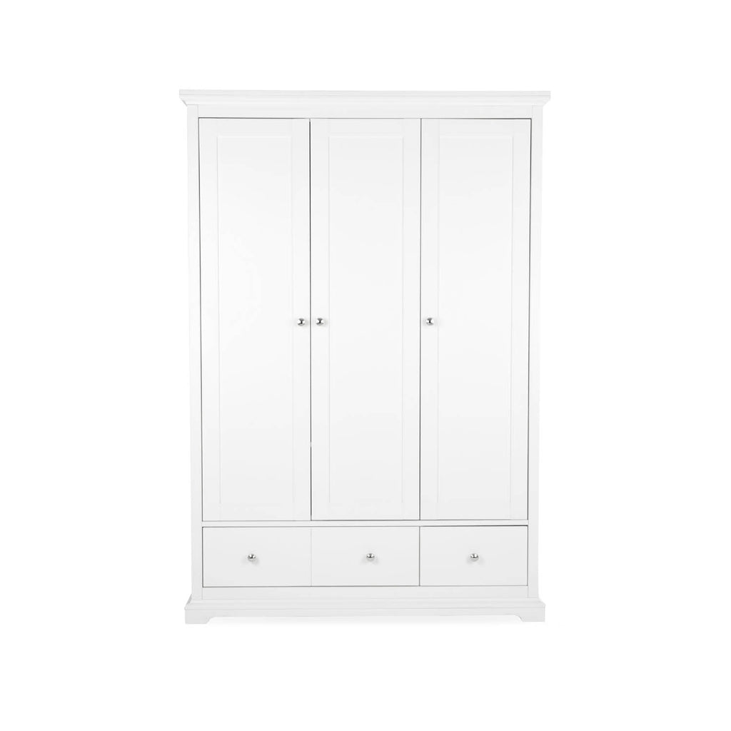 CuddleCo Beaumont Triple Wardrobe - White