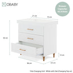 Obaby Orla 3 Piece Room Set - White with Oak