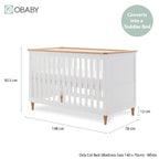 Obaby Orla 2 Piece Room Set - White with Oak