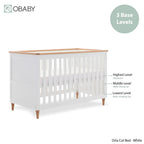 Obaby Orla Cot Bed - White with Oak