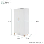 Obaby Orla 3 Piece Room Set - White with Oak