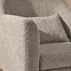 Tutti Bambini Oscar Luxe Rocking Chair & Footstool - Teddy Mushroom
