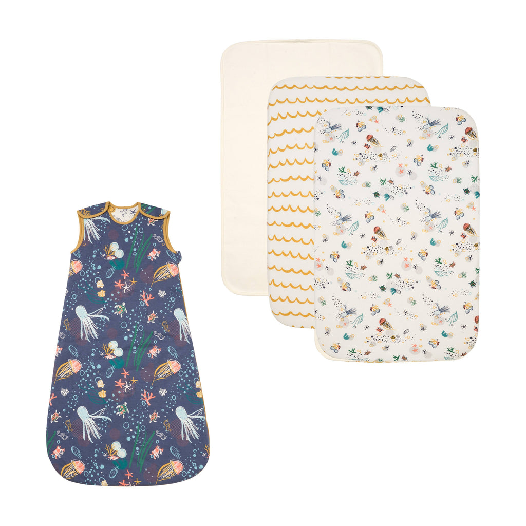 Tutti Bambini Our Planet Bedside Crib Bundle - Our Planet