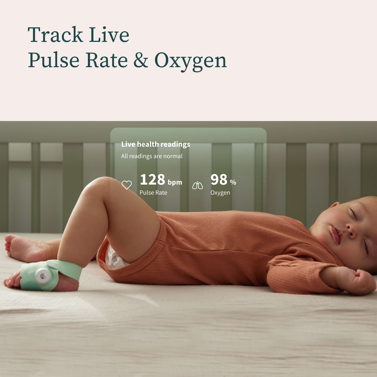 Owlet Medically-Certified Dream Sock® - Mint