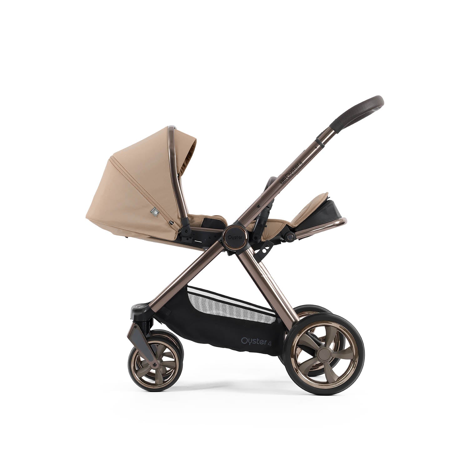 BabyStyle Oyster 4 Ultimate Baby & Toddler 360 Car Seat Bundle - Fawn