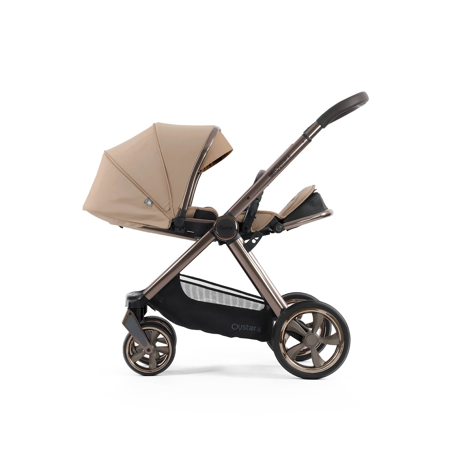 BabyStyle Oyster 4 Ultimate Baby & Toddler 360 Car Seat Bundle - Fawn