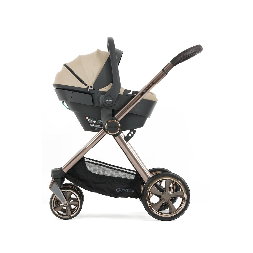 BabyStyle Oyster 4 Ultimate Baby & Toddler 360 Car Seat Bundle - Buttermilk