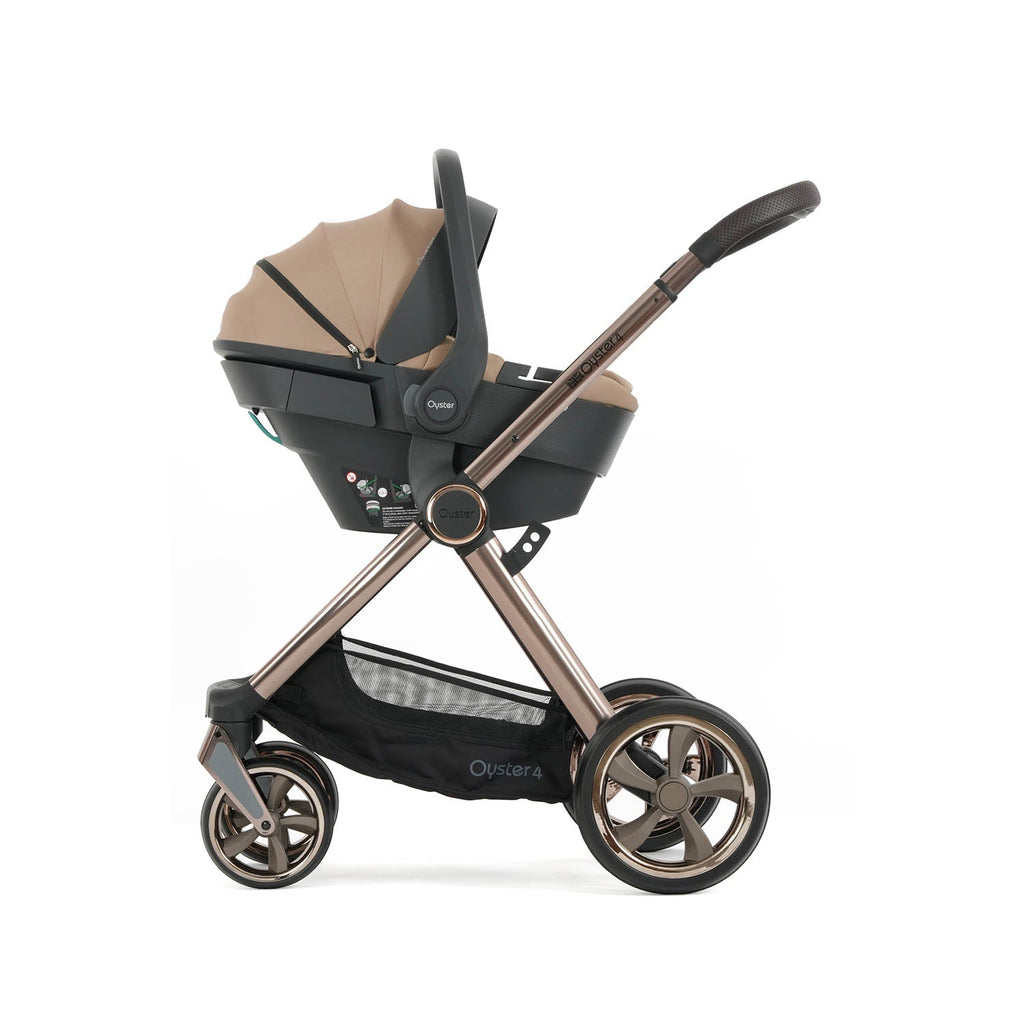 BabyStyle Oyster 4 Ultimate Baby & Toddler 360 Car Seat Bundle - Fawn