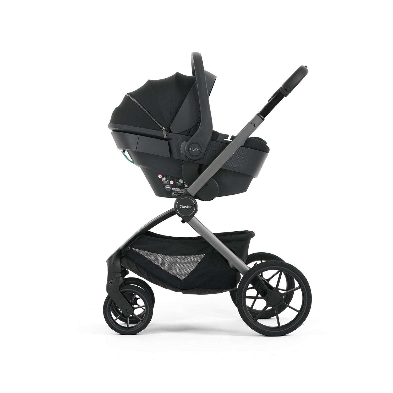 Oyster Vee Pushchair & Accessory Bundle - Liquorice