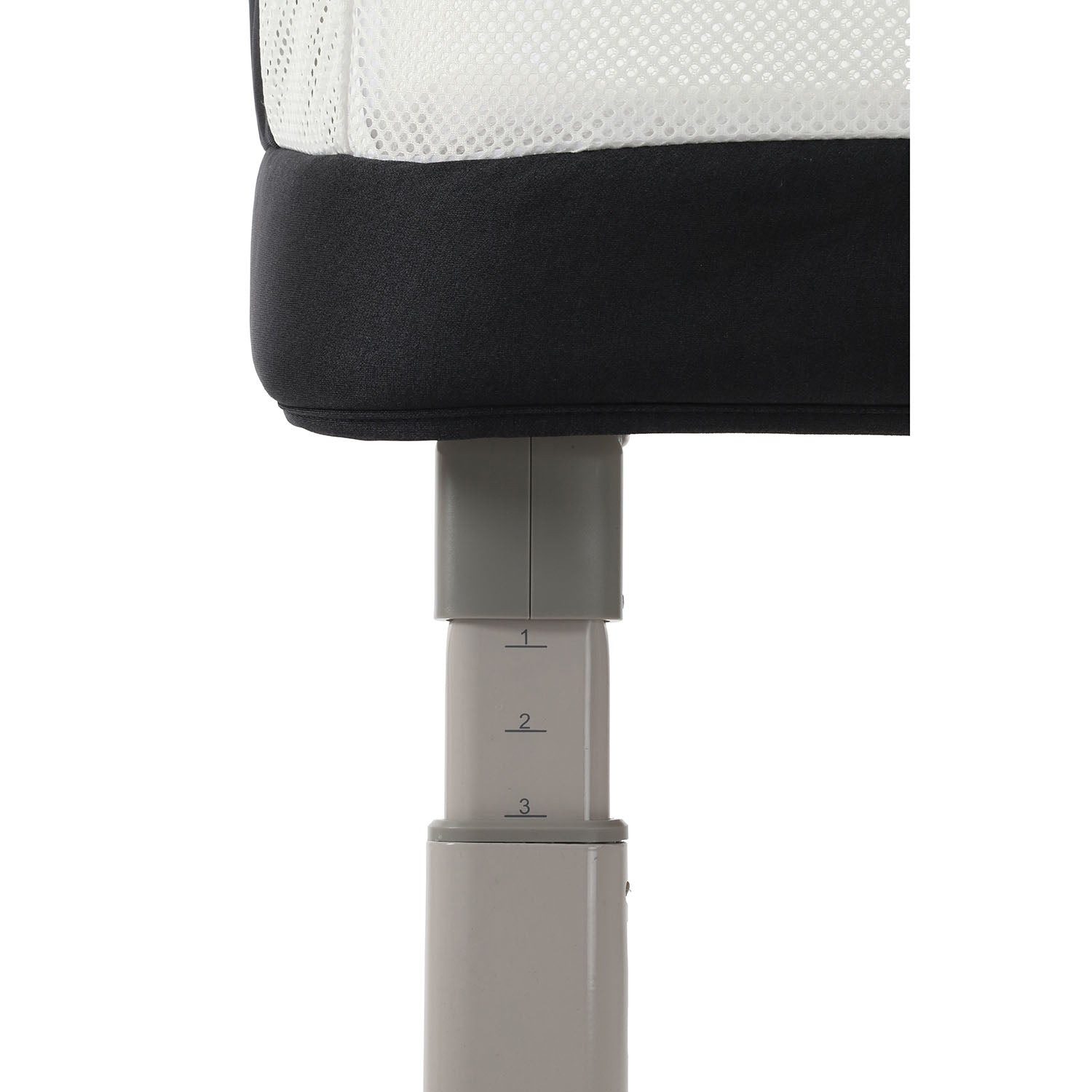 BabyStyle Oyster Home Wiggle Dropside Co-Sleeper Crib - Carbonite 10