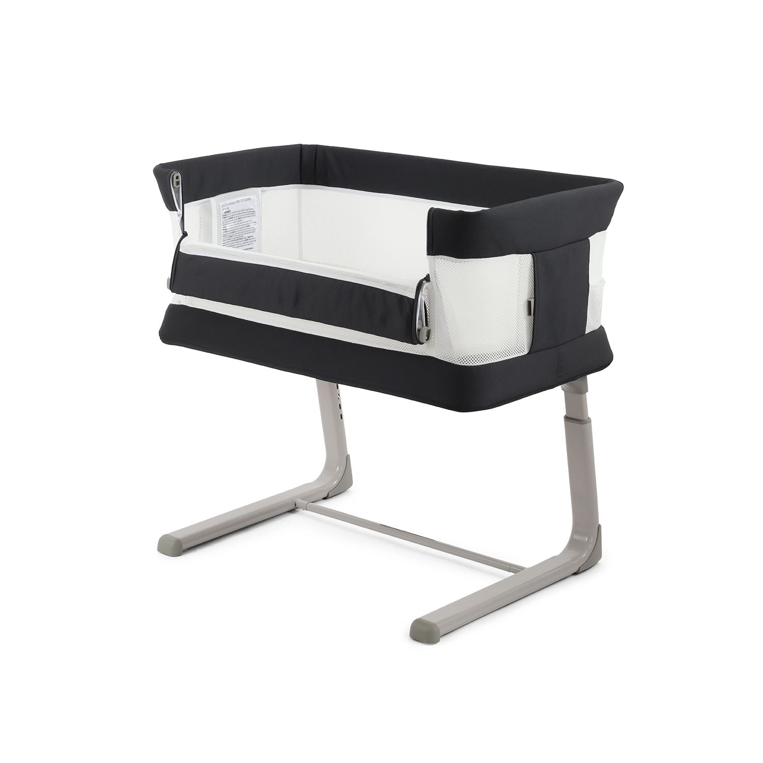 BabyStyle Oyster Home Wiggle Dropside Co-Sleeper Crib - Carbonite 21