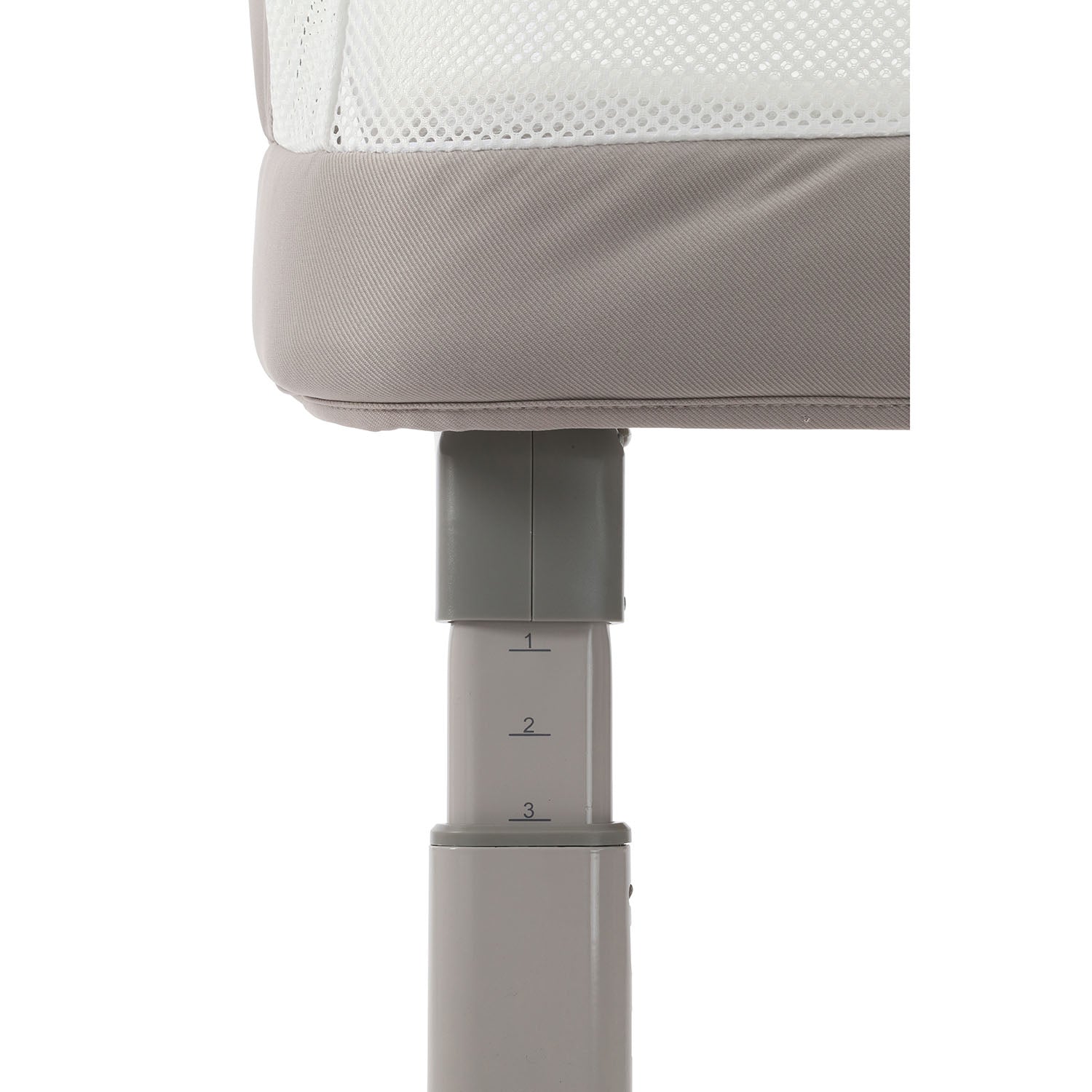 BabyStyle Oyster Home Wiggle Dropside Co-Sleeper Crib - Stone 10