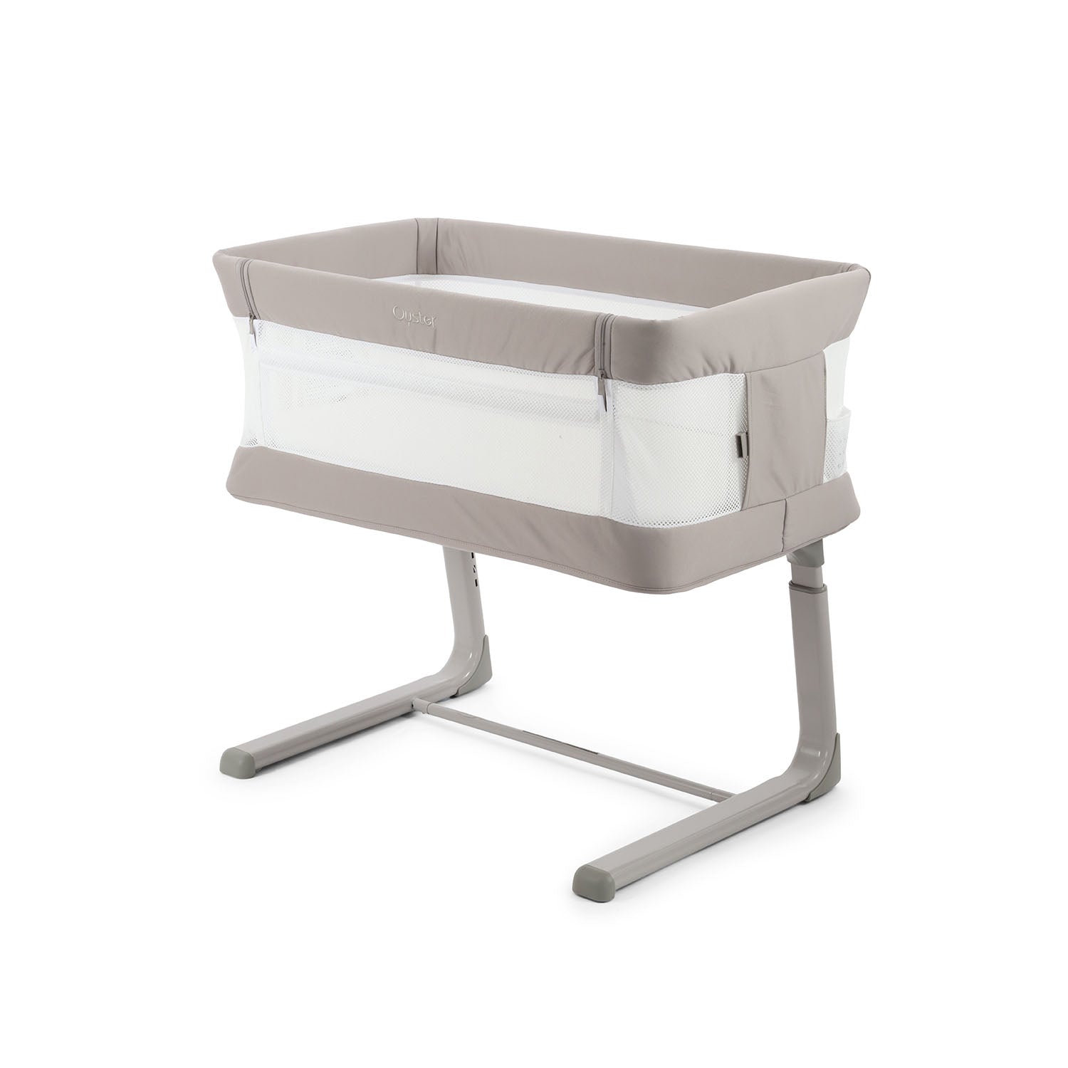 BabyStyle Oyster Home Wiggle Dropside Co-Sleeper Crib - Stone 17