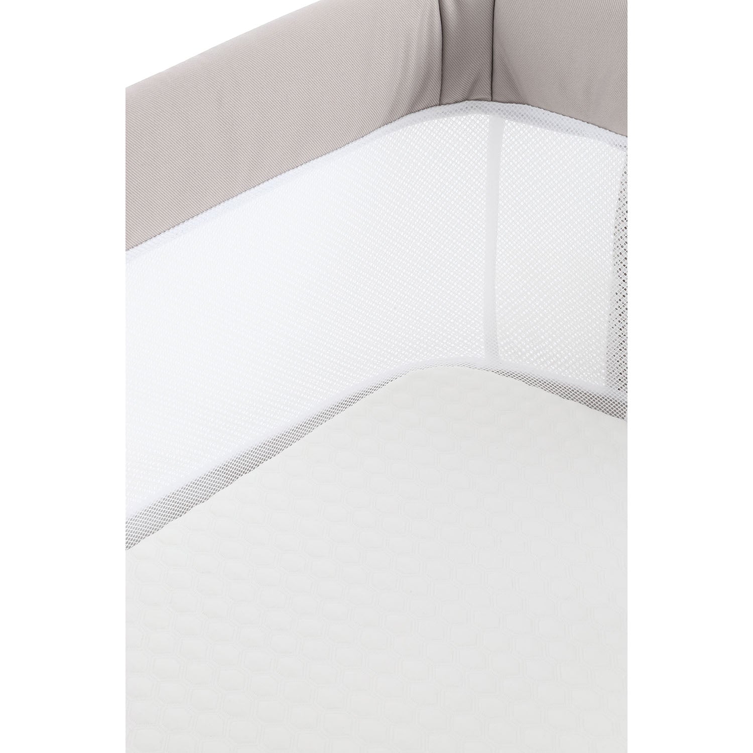 BabyStyle Oyster Home Wiggle Dropside Co-Sleeper Crib - Stone 66