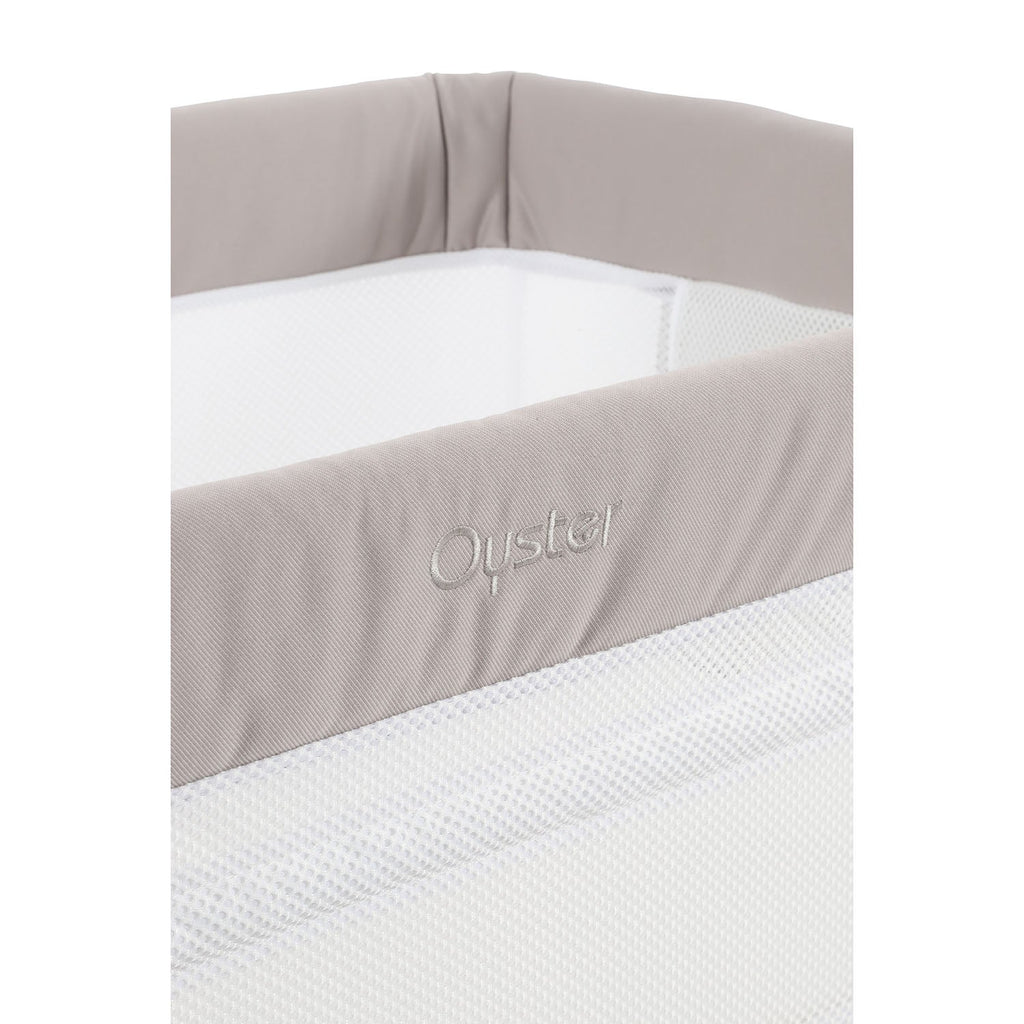 BabyStyle Oyster Home Wiggle Dropside Co-Sleeper Crib - Stone 69
