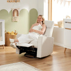 Tutti Bambini Paige Recliner Glider Nursery Chair - Egg Shell