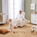 Tutti Bambini Paige Recliner Glider Nursery Chair - Sea Shell