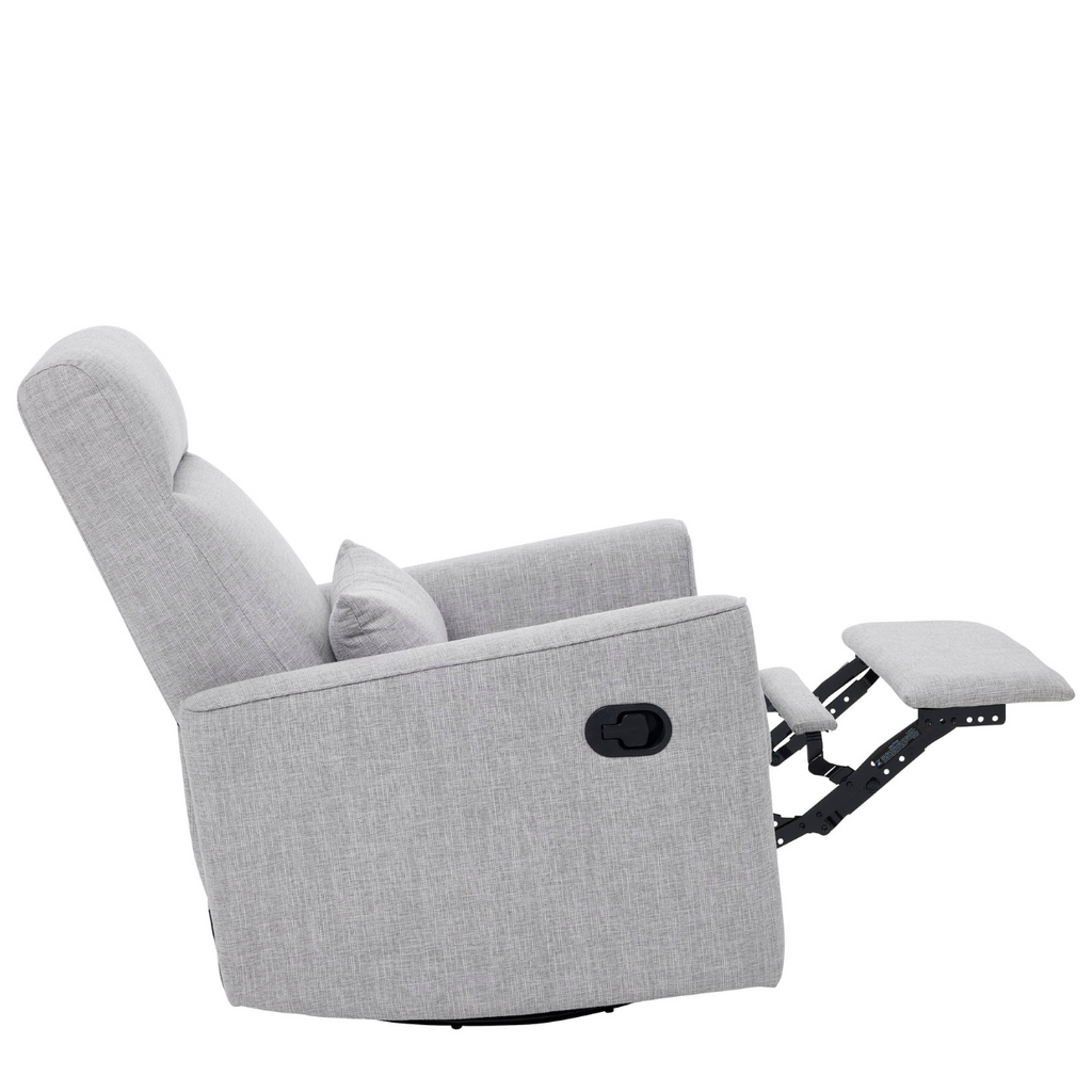 Tutti Bambini Paige Recliner Glider Nursery Chair - Pure Grey