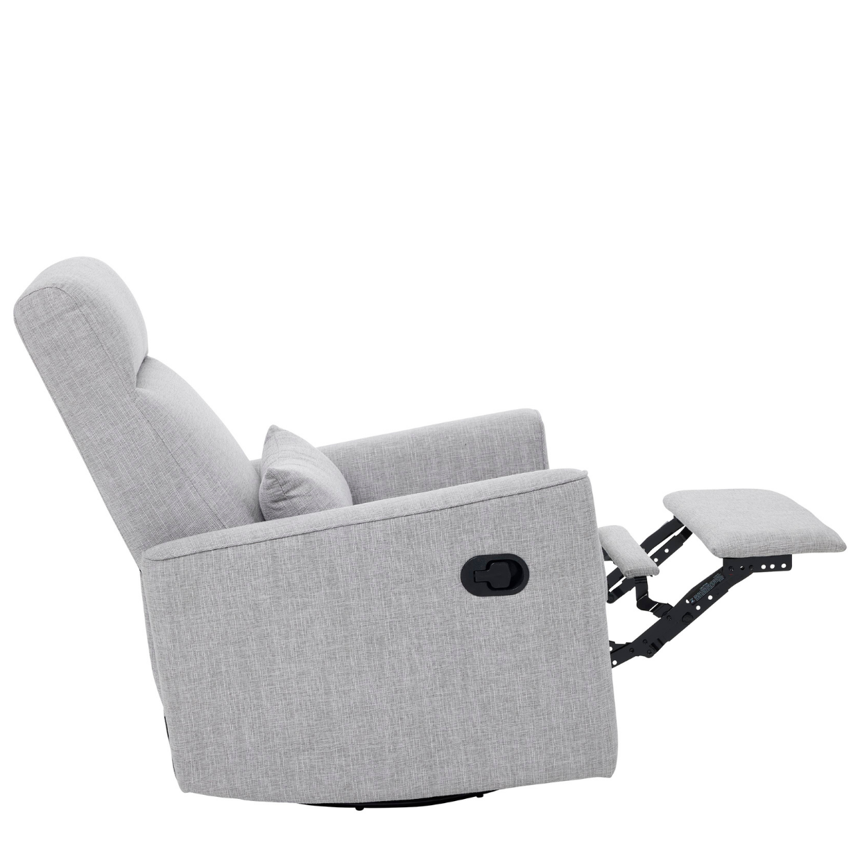 Tutti Bambini Paige Recliner Glider Nursery Chair - Pure Grey
