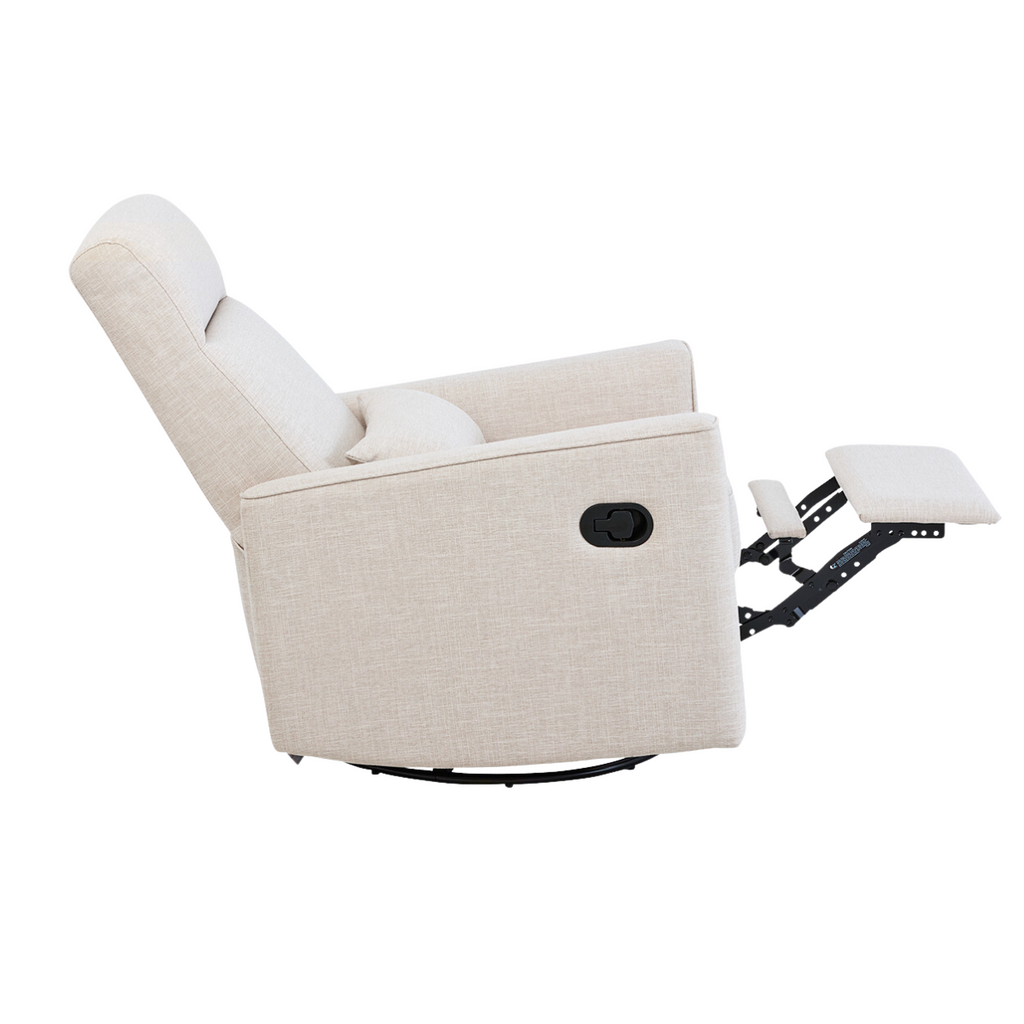 Tutti Bambini Paige Recliner Glider Nursery Chair - Egg Shell