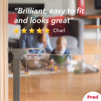Fred Safety Pressure Fit Clear-View Stairgate
