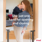 Fred Safety Pressure Fit Clear-View Stairgate
