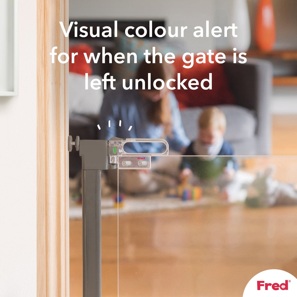 Fred Safety Pressure Fit Clear-View Stairgate