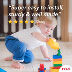 Fred Safety Pressure Fit Wooden Stairgate