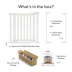 Fred Safety Pressure Fit Wooden Stairgate