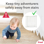 Fred Safety Pressure Fit Wooden Stairgate
