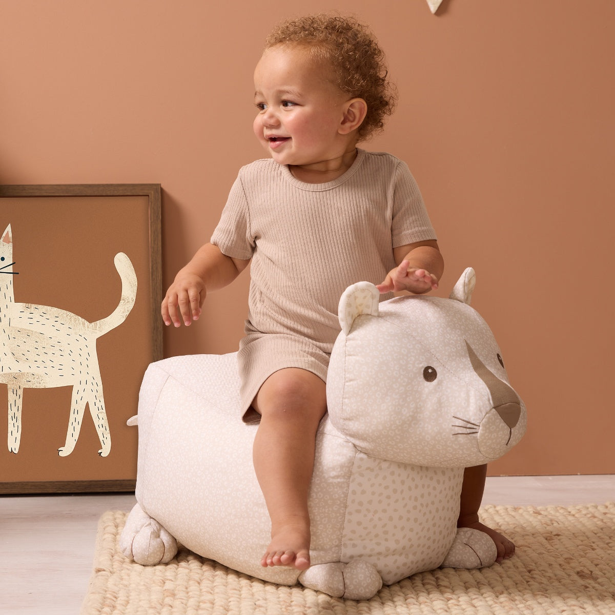 Tutti Bambini Ride-On Larry Leopard Beanbag - Love Cats