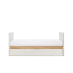 Tutti Bambini Riley Mini Cot Bed with Drawer - White & Maple Oak
