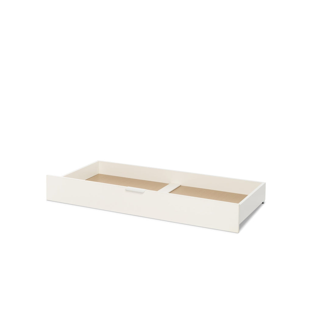 Tutti Bambini Riley Mini Cot Bed with Drawer - White & Maple Oak